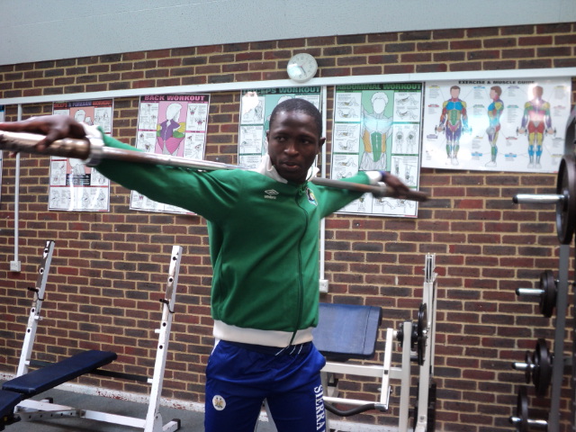 Ibrahim Turay 200m sprinter from Sierra Leone