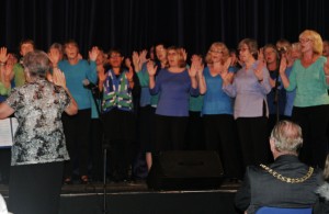 The RoCoCo singers sang African songs